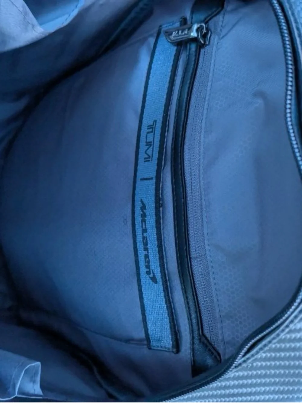 Tumi McLaren Paddock Backpack with CX6 carbon fiber; $2,195 retail